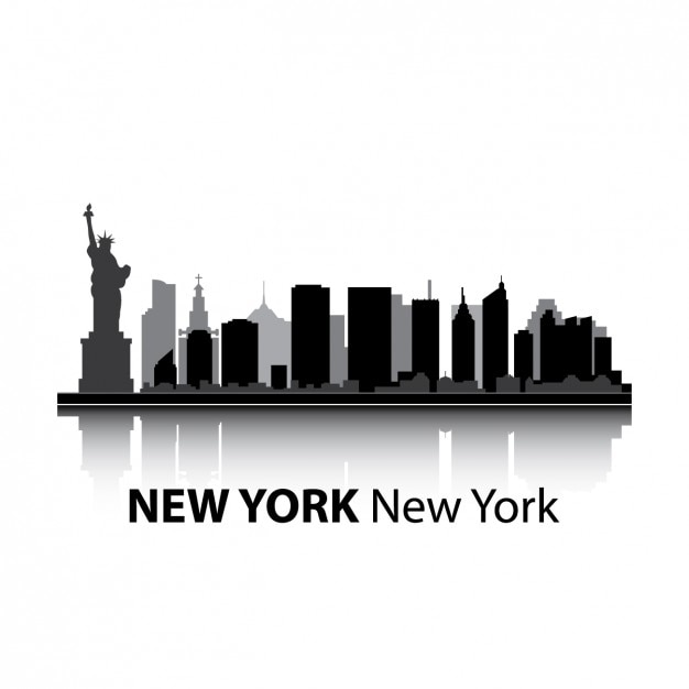 Free vector new york skyline design