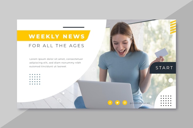 News banner blog design