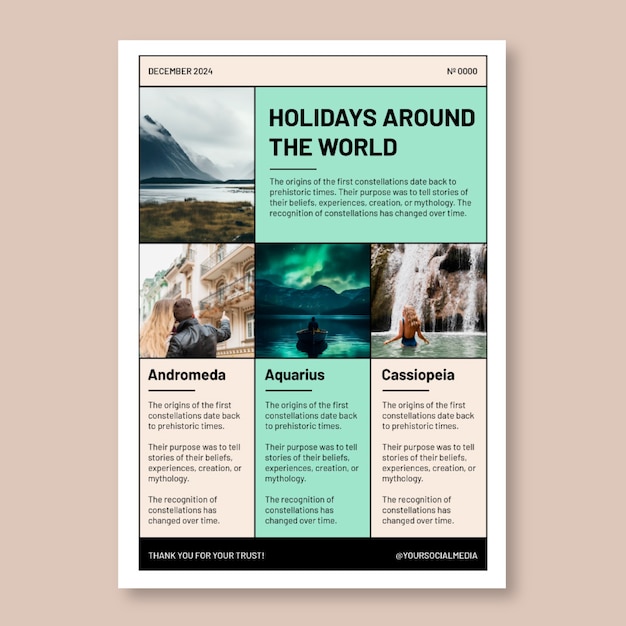 Newsletter template design