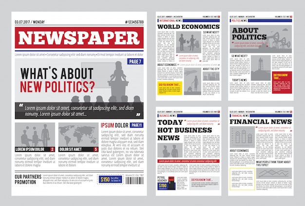 Newspaper design template 