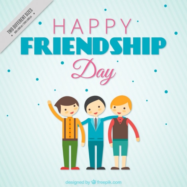 Free vector nice background of friendship day