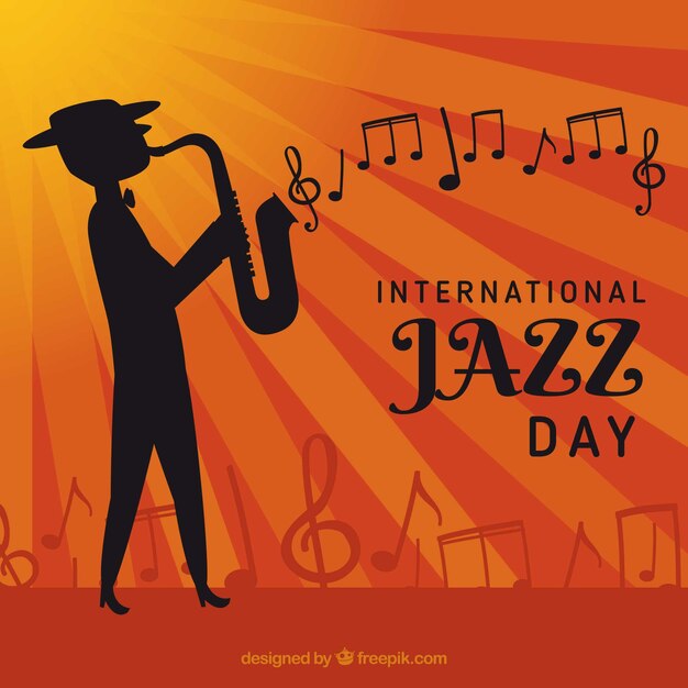 Nice background for international jazz day