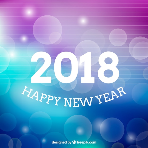 Nice blurred new year background in purple and blue