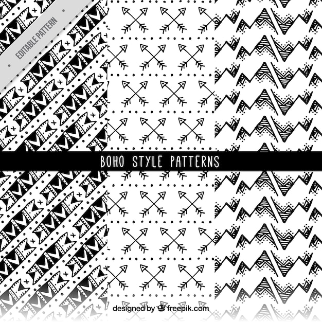 Nice boho style patterns