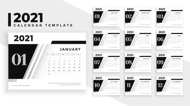 Nice  calendar  template in modern style