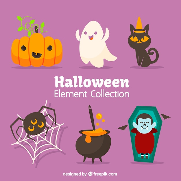 Nice collection of halloween elements