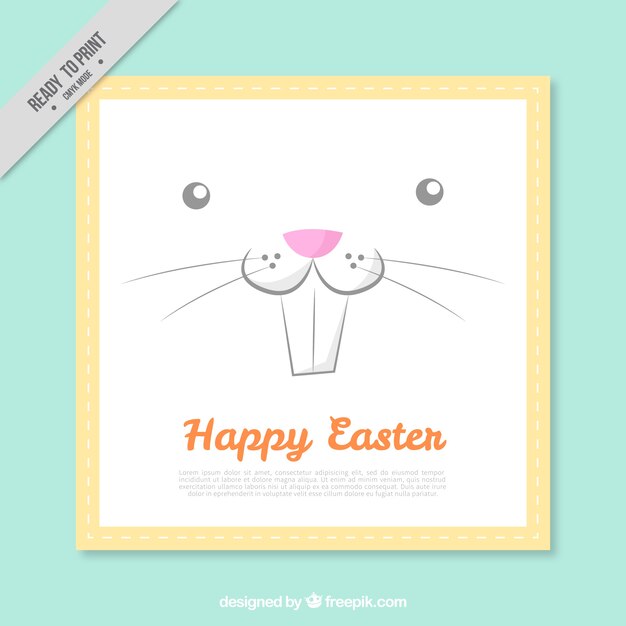 Nice easter bunny card