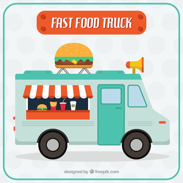 nice fast food truck