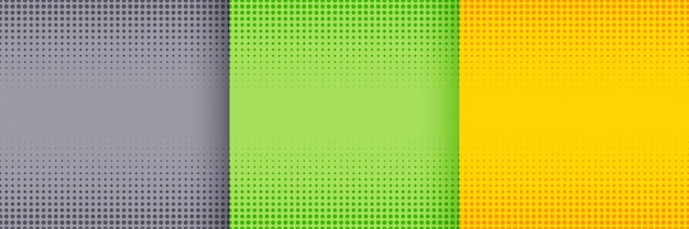 Nice halftone background set in gray green and yellow colors