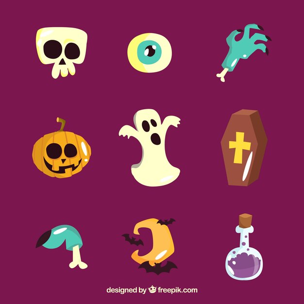 Nice halloween elements