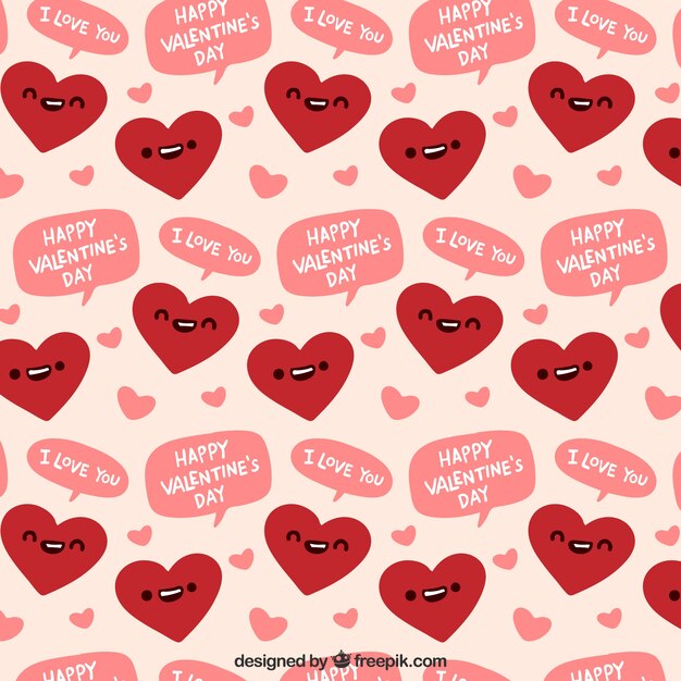 Nice heart valentine day pattern