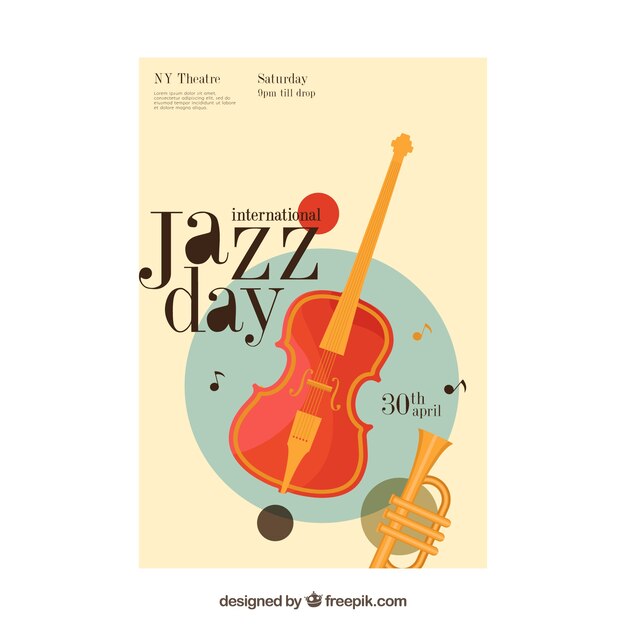 Nice poster for the international jazz day