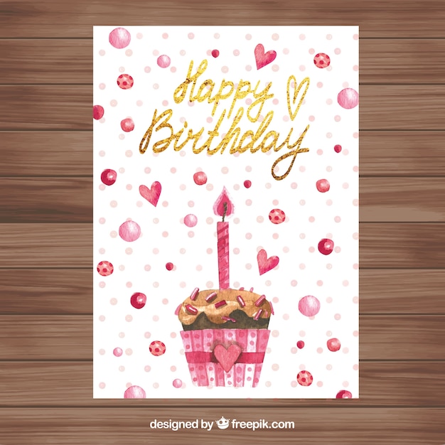 Nice watercolour birthday card