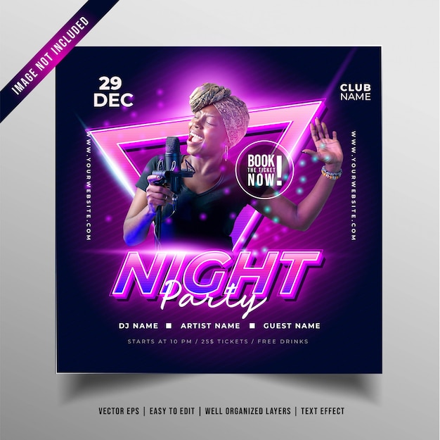 Night Music Party banner