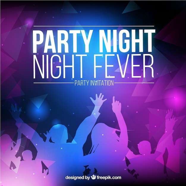 Night party invitation