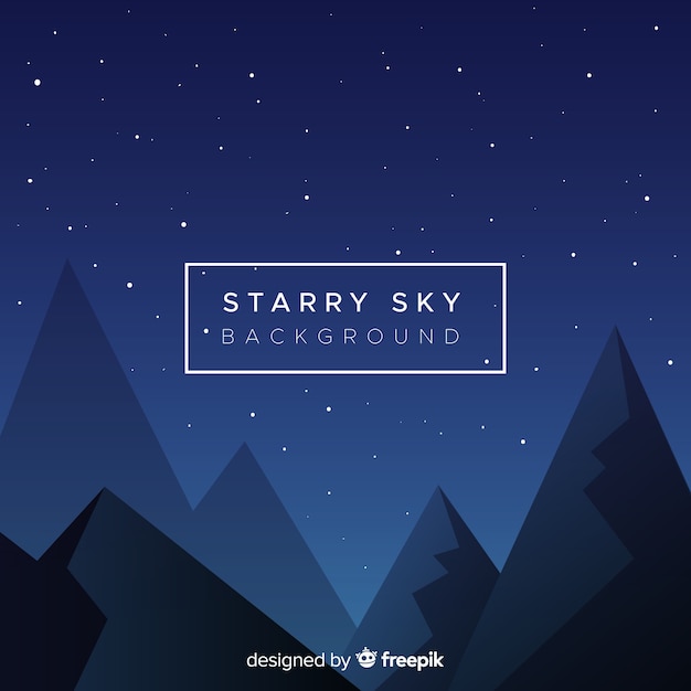 Free Vector night starry sky background