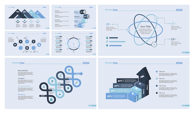 Nine Business Slide Template Set