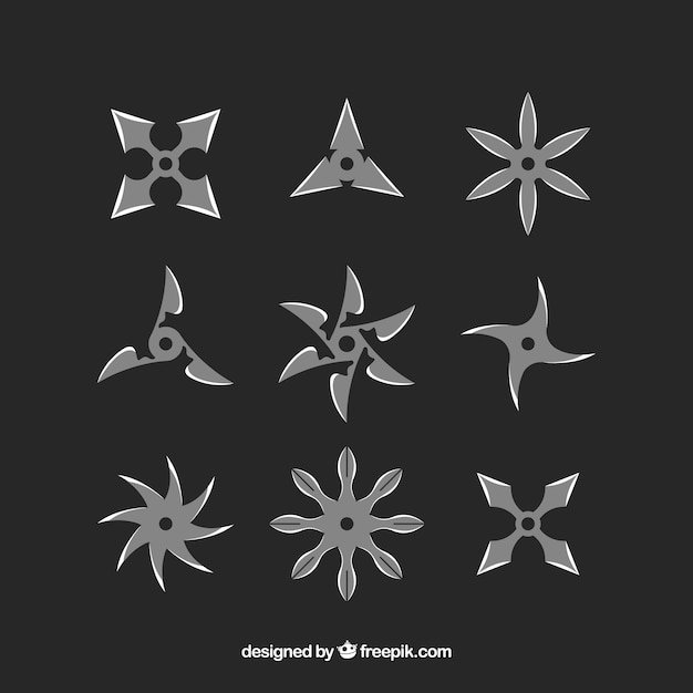 Free Vector ninja element collection