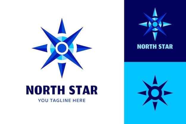 North star logo template