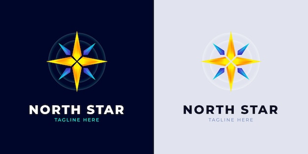 North star logo template