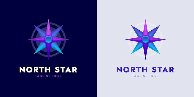 North star logo template