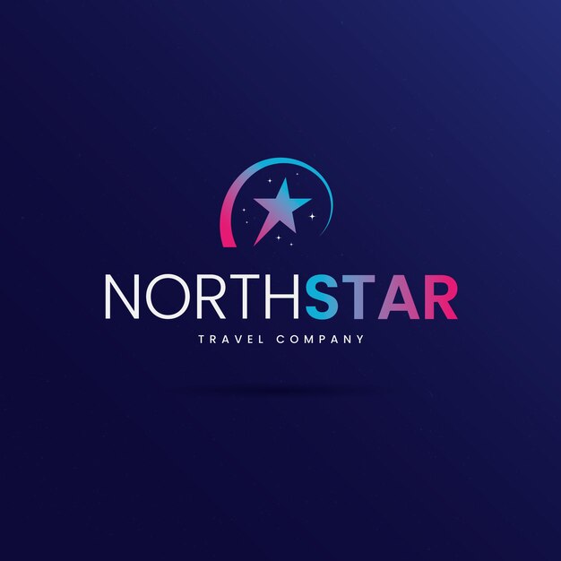 North star logo template