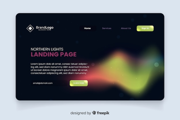 Nothern lights landing page