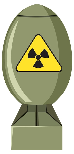 Free Vector nuclear fission bomb plutonium