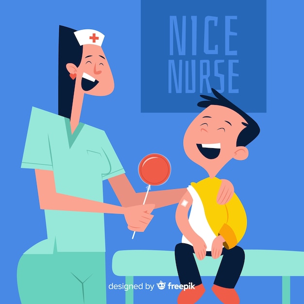 Nurse helping patient background