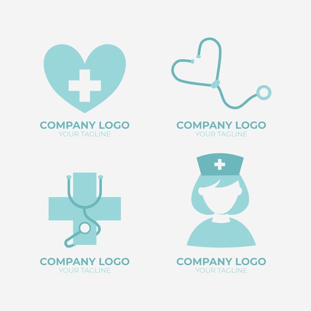 Nurse logo template collection