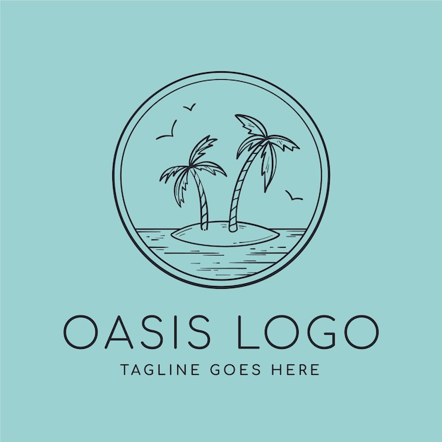 Free vector oasis logo template