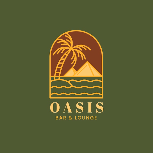 Free vector oasis logo template