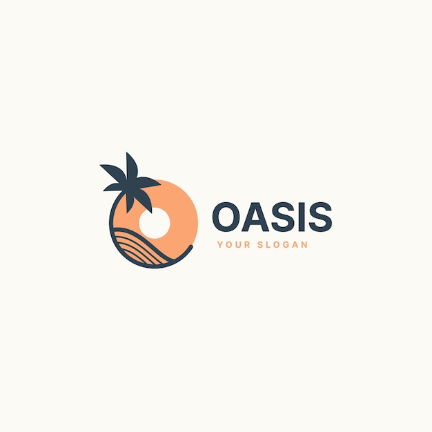 Free vector oasis logo template