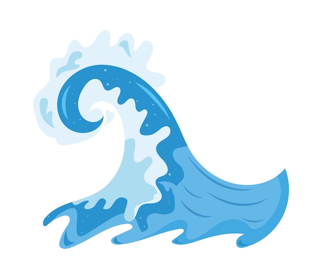 Free Vector ocean high wave