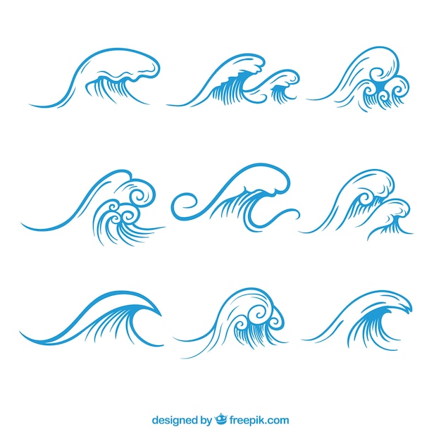 Ocean waves set