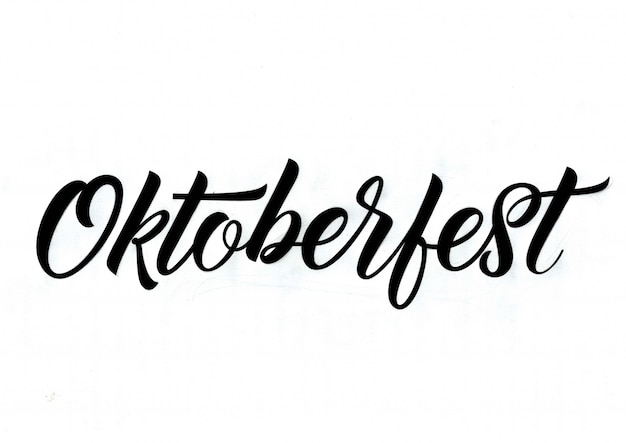 Octoberfest Calligraphic Inscription