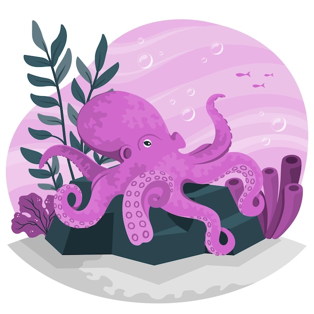 Octopus concept illustration