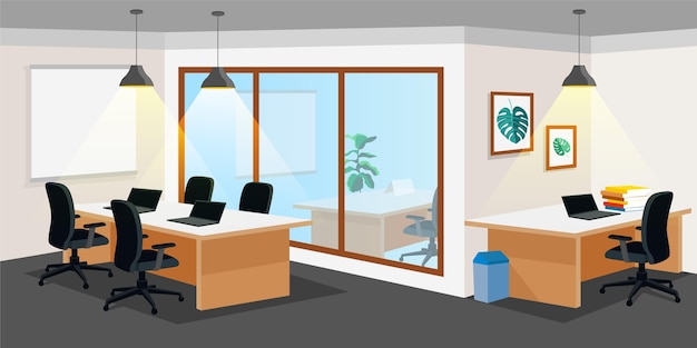 Office background for video conferencing