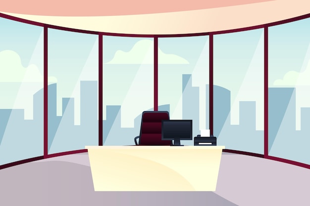 Office background for video conferencing