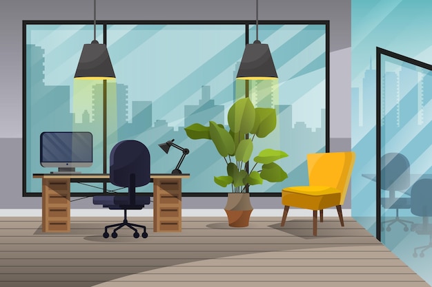 Office background for video conferencing