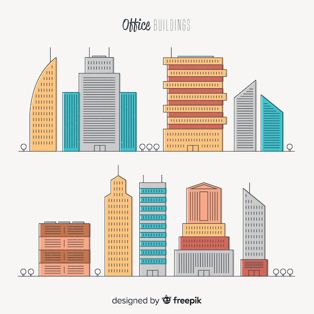 Free Vector office building collectio