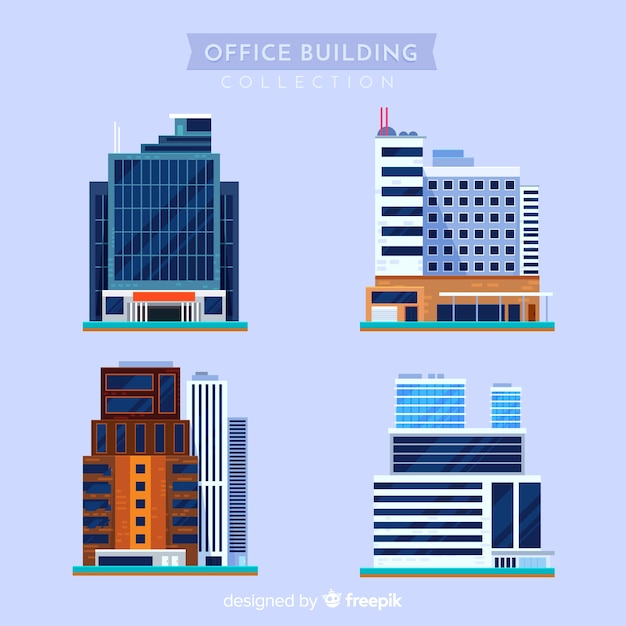 Free Vector office building collection