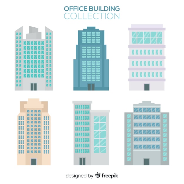 Free Vector office building set