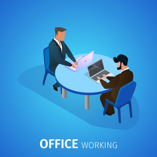 Office Working Banner