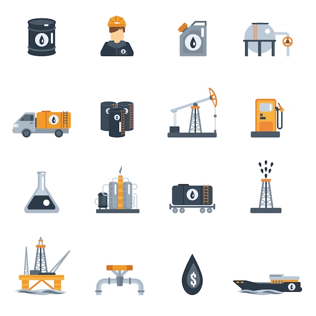 Oil Industry Flat Icon