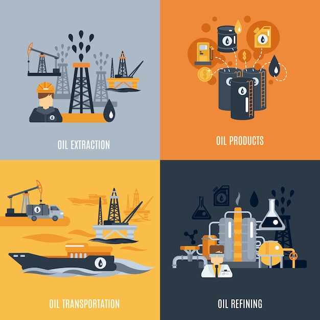 Oil Industry Flat Icon