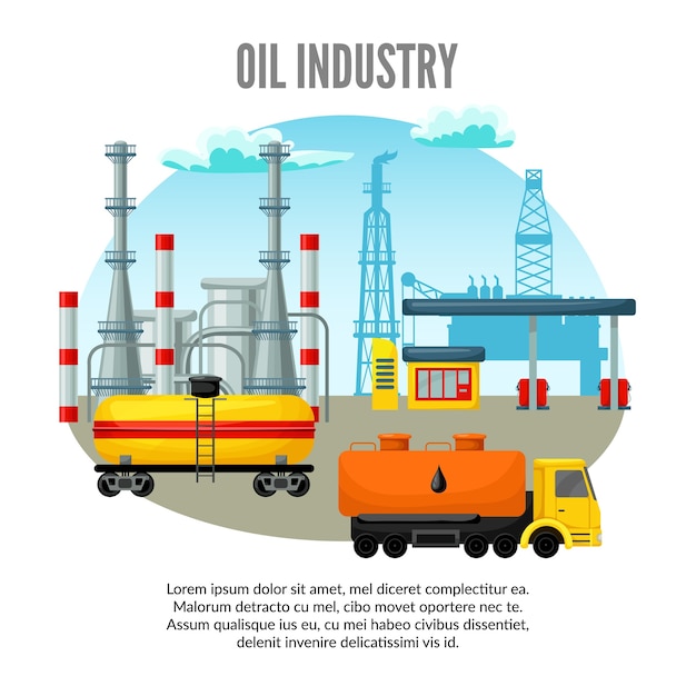 Oil Industry illustration