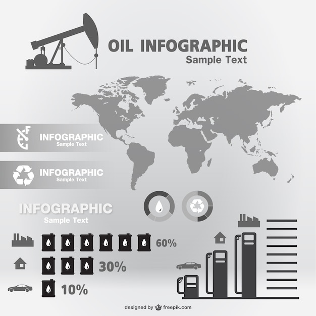 Oil infographic template