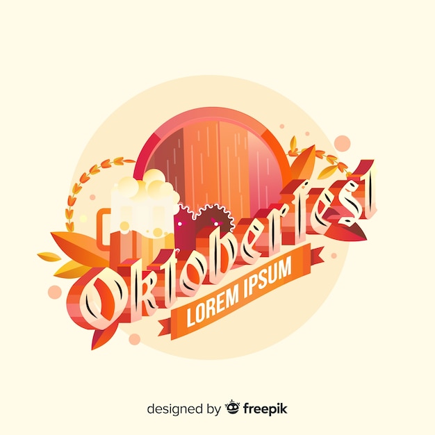 Free Vector oktoberfest background