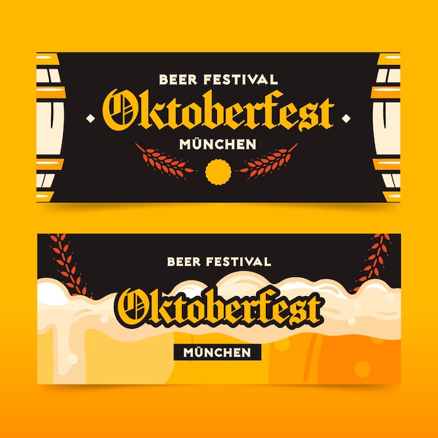 Oktoberfest banners template